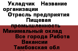 Укладчик › Название организации ­ Fusion Service › Отрасль предприятия ­ Пищевая промышленность › Минимальный оклад ­ 15 000 - Все города Работа » Вакансии   . Тамбовская обл.,Моршанск г.